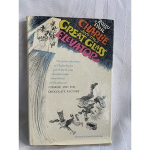 Charlie And The Great Glass Elevator - Roald Dahl - 1972 HBDJ 2nd Printing